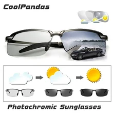 Мужские фотохромные солнцезащитные очки для вождения, Поляризованные, Обесцвечивающие солнцезащитные очки для путешествий, рыбалки, очки oculos de sol masculino