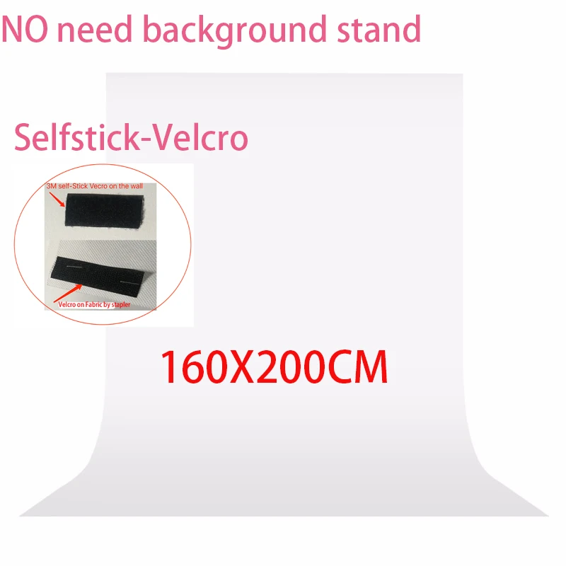 

7colors 1.6X2m Photography studio Green Screen Chroma key Background Backdrop for Studio Photo lighting Non Woven white backdrop