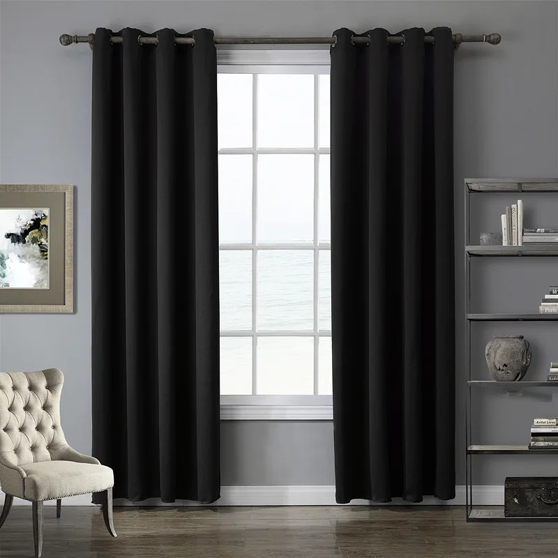 1 Piece Green Curtain For Living Room Blackout Curtain For Bedroom