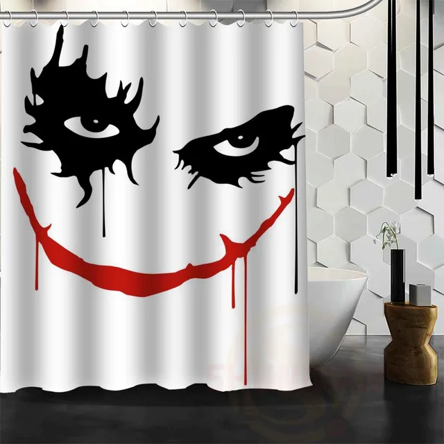 Best Nice Custom Joker Shower Curtain Bath Curtain Waterproof Fabric