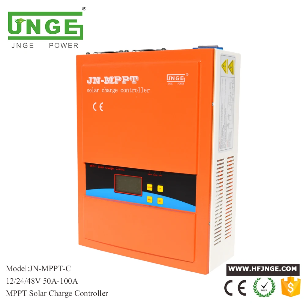 

JNGE 60A Solar Controller MPPT Solar Charge Controller 12V 24V 48V MPPT Solar Panel Battery Regulator with Max. 150V PV input