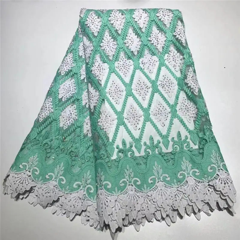 

ZQ!2019 Hot Sale Black Embroidered African Lace Fabric High Quality With Rhinestone French Net Guipure Lace Fabrics ! J50610