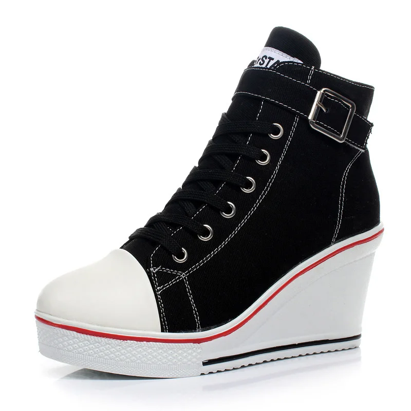Where can i buy high heel sneakers I love high heels, and the combination of high heels mixed with Nike tennis shoes actually appeals to me. My daughter is spunky enough to pull it off and she has .
