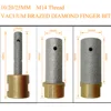 DT-DIATOOL 1pc Dia 10/20/25mm Vacuum Brazed Diamond Finger Bits M14 Connection Grinding Bits for Tile Ceramic Porcelain ► Photo 2/5