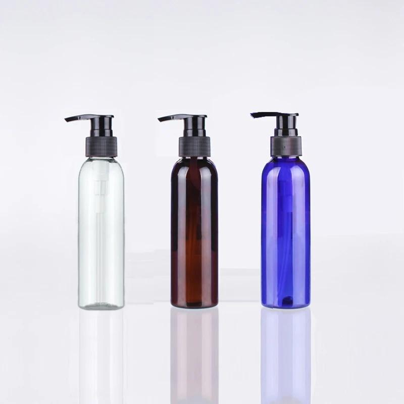 Download 50pcs 150ml Round Refillable Amber PET lotion Pump bottle ...