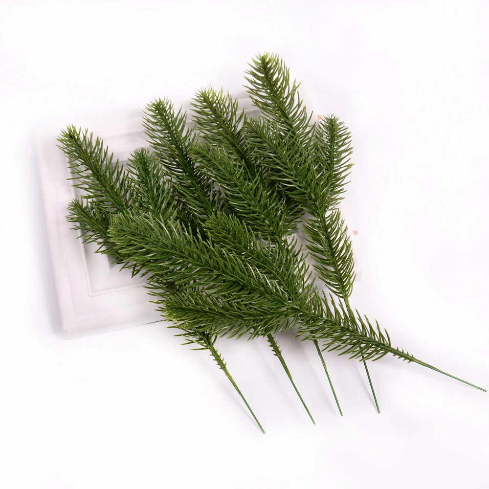 

5pcs artificial green pine branches artificial flower plant wedding Christmas decoration DIY home furnishings Christmas tree