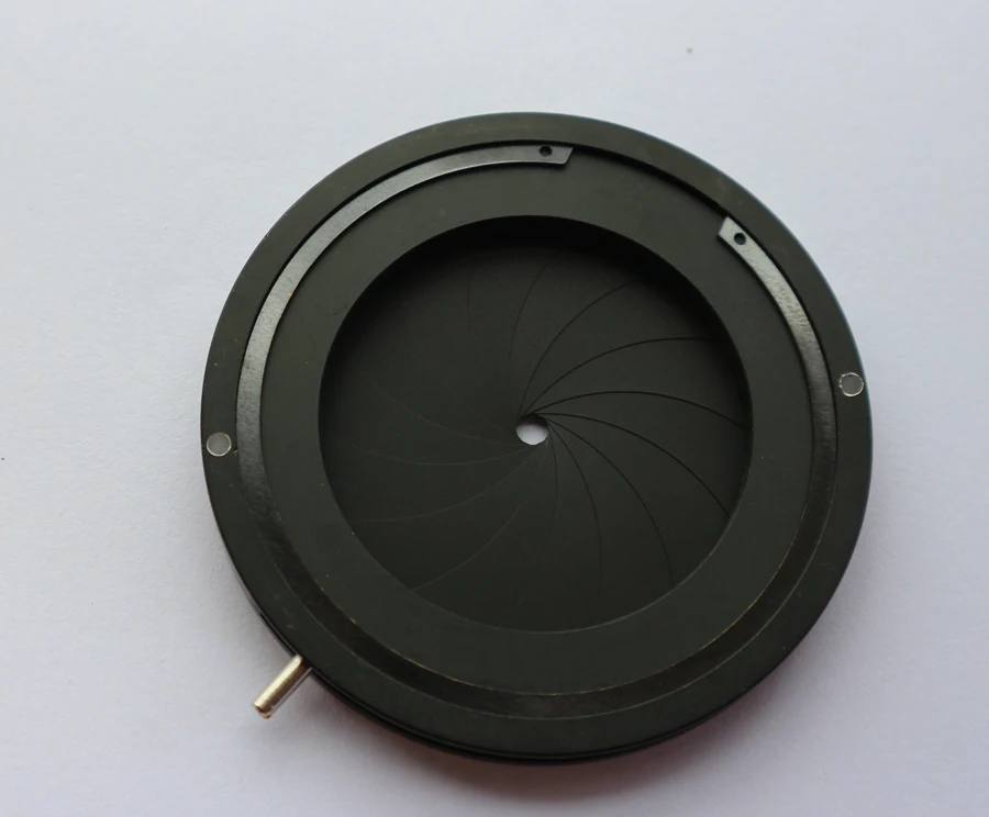Eshiney 1,5-36 мм зум регулируемый ирисовая конденсатор ирисовой Диафрагмы конденсаторный лазерная камера детали конденсатора для резьбы по дереву с 14 лезвиями