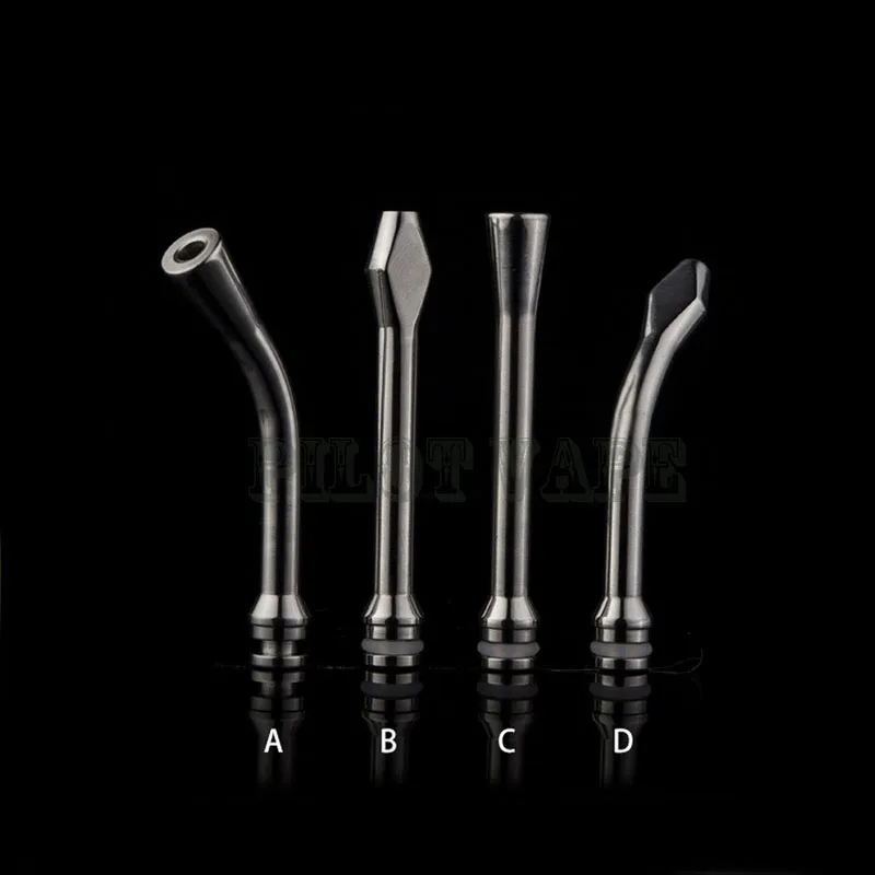 

Pilot VAPE Long Drip Tips Rotating 360 Degree eGo Metal Drip Tip 510 Detachable Heat Insulation slug Atomizer Tank E-Cigarette