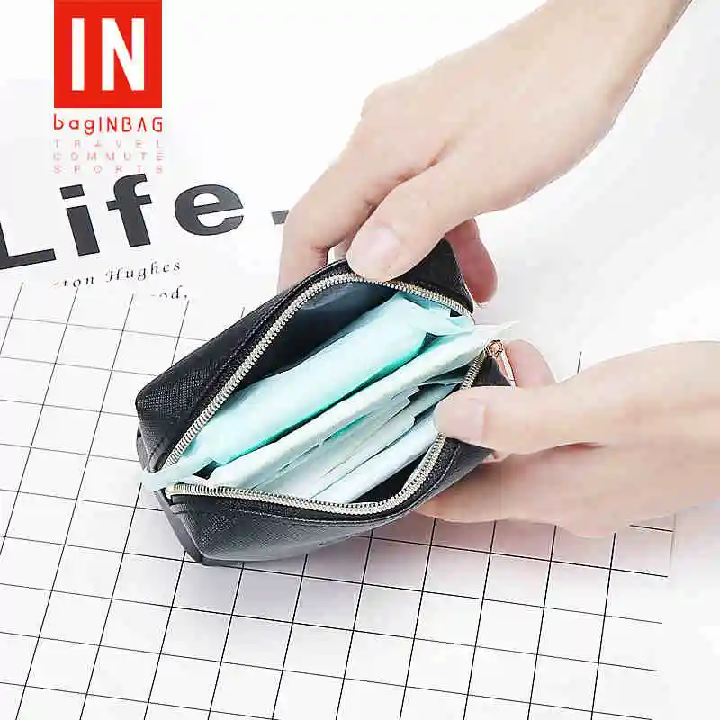 bagINBAG Sanitary Organizer Towel napkin Pad Purse Holder Case Easy Bag