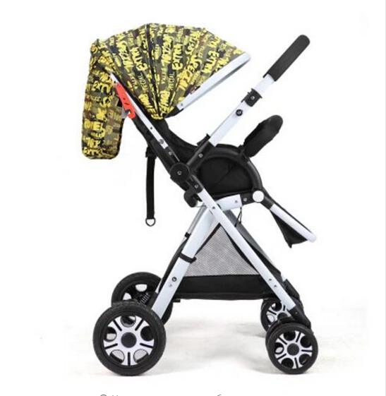 Светильник для детской коляски, Складной автомобильный зонт, может лежать, ультра-светильник, портативный на самолете, переносная прогулочная коляска для младенцев - Цвет: white frame