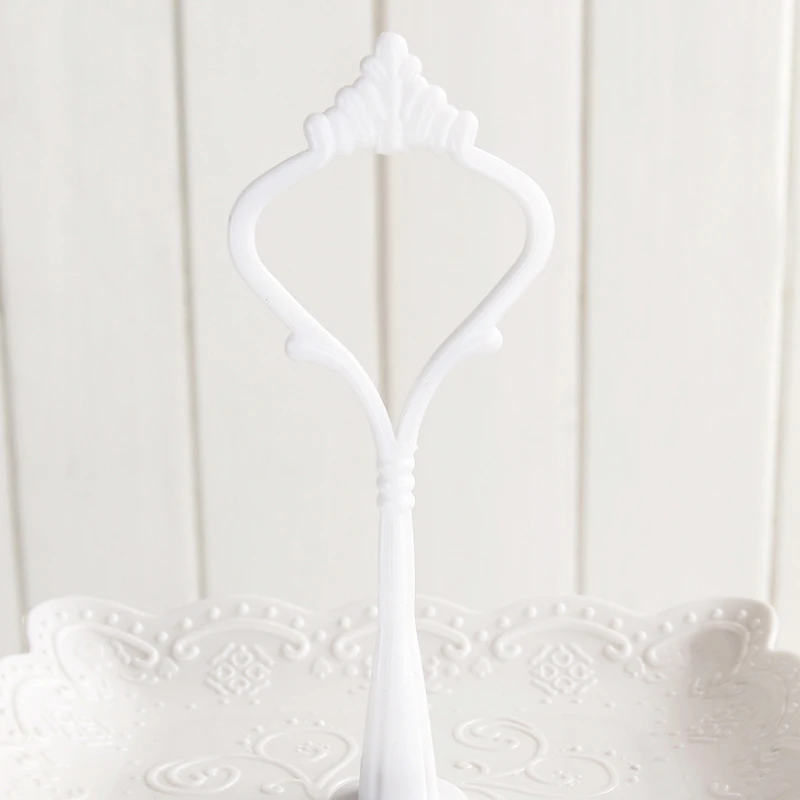 3 Tier Cake Stand Embossed Tray Three Layer Decor Cupcake Wedding Birthday Party Afternoon Tea Cake Stand Food Plate