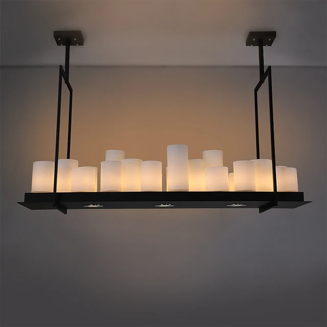 Pendant Lights For Dining Living Room Villa Black Loft Pendant Lights For Dining Living Room Villa Black Loft Candle Hanging Lamp Free Shipping