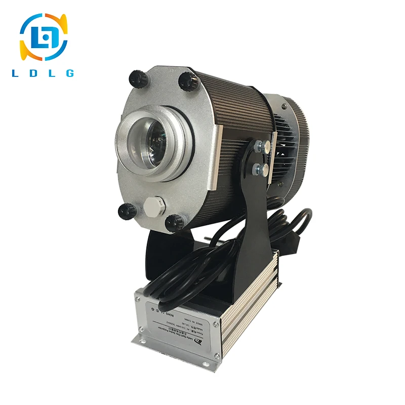 

Indoor Advertising Black 40W Custom Design Led Gobo Projector Not waterproof Logo Projection Effect Light with 1 One Color Gobo