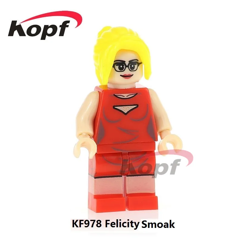 

Building Blocks Super Heroes Felicity Smoak Single Sale Hulk Hogan Venom Rocky Balboa Model Bricks Children Gift Toys KF978
