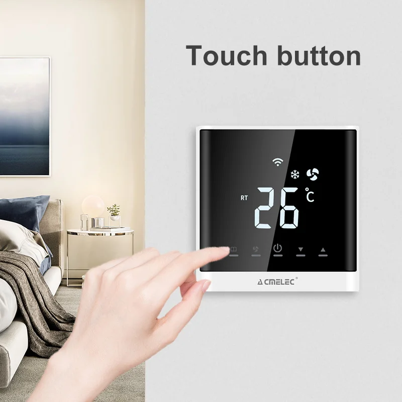 Temperature Regulator Central Air Conditioner WIFI Thermostat APP Control Temperature AE-668-K Touch Screen LED