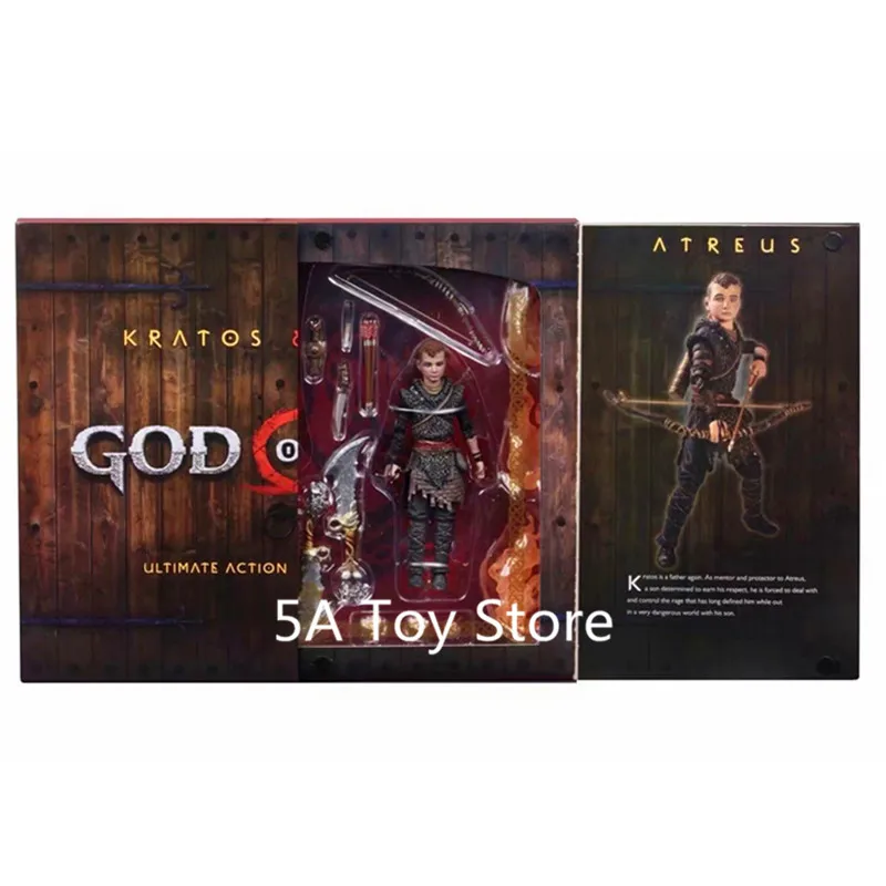 Игрушки NECA God Of War 4 Kratos& Atreus Ultimate, 2 шт. в упаковке, Коллекционная модель, игрушка, кукла