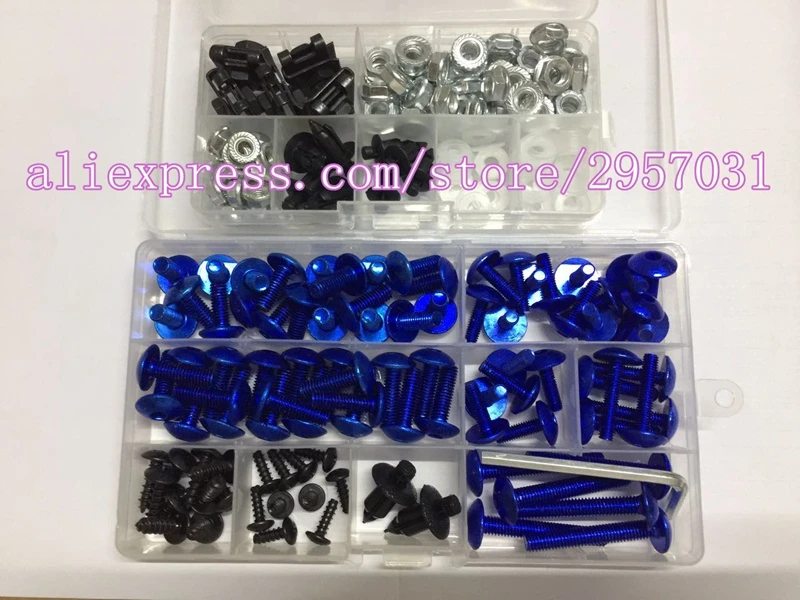 600 R6 1998 1999 2000 2001 2002 New Body Screws Aluminum Fasteners Hardware Clips Silver LoveMoto Full Motorcycle Fairing Bolt Screw Kit For Yamaha YZF
