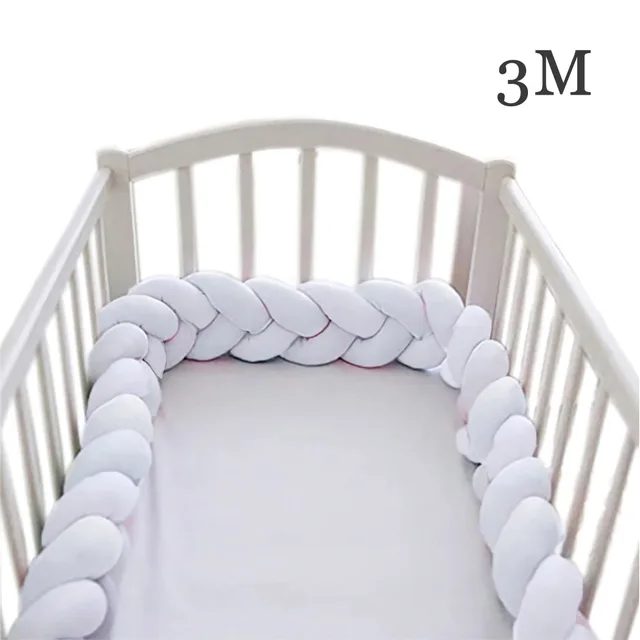 Buy Baby Bed Bumper 200cm Long Knotted Braided Newborn