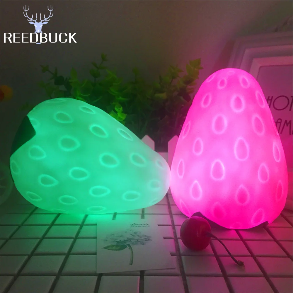 LED Table desk lamp Strawberry led Night Light decoration for christmas holiday lamp (10)