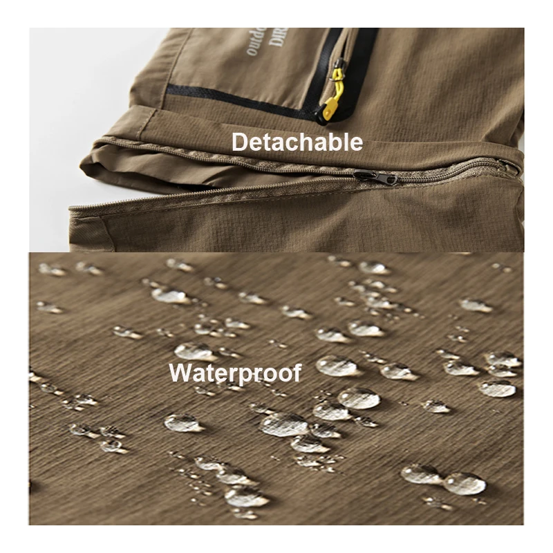 Hombres Nuevos de verano senderismo Trekking pescado campamento subir pantalones de secado rápido Plus Tamaño Viaje de gran tamaño impermeable secado rápido Pantalones cinturón