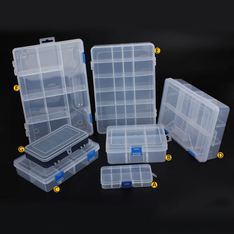 Urijk ювелирный пластиковый ящик для инструментов домашние коробки для инструментов электронные компоненты ящик для хранения Комбинированный винт отделка кольцо коробка