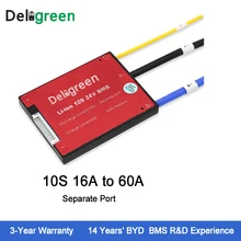 Deligreen 10 s 16A25A35A45A60A В 36 в PCM/PCB В/BMS для 3,7 в литиевый аккумулятор 18650 Lithion LiNCM литий-полимерный скутер