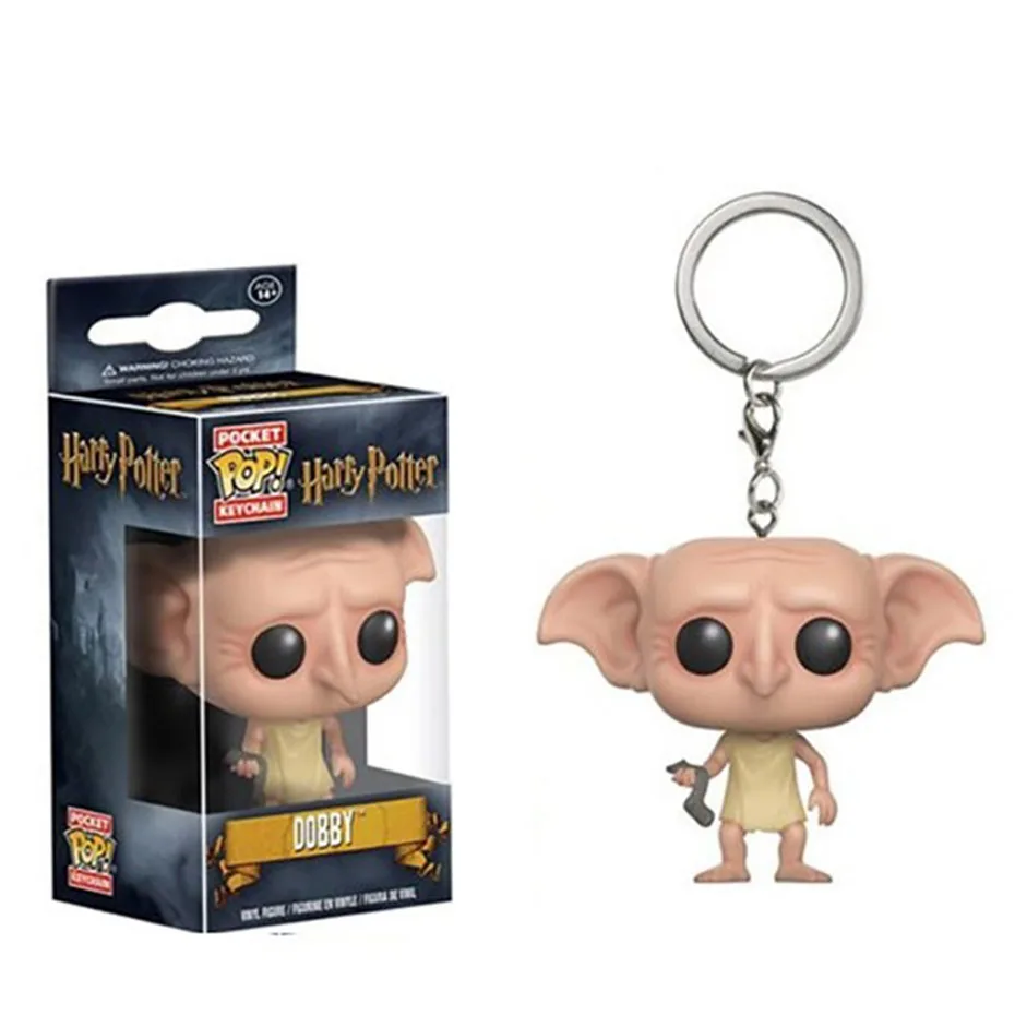 FUNKO POP Frozen Harri Potter серия Q версия брелки Гермиона Грейнджер Лорд Волдеморт Северус Снейп Добби с коробкой - Цвет: Dobby