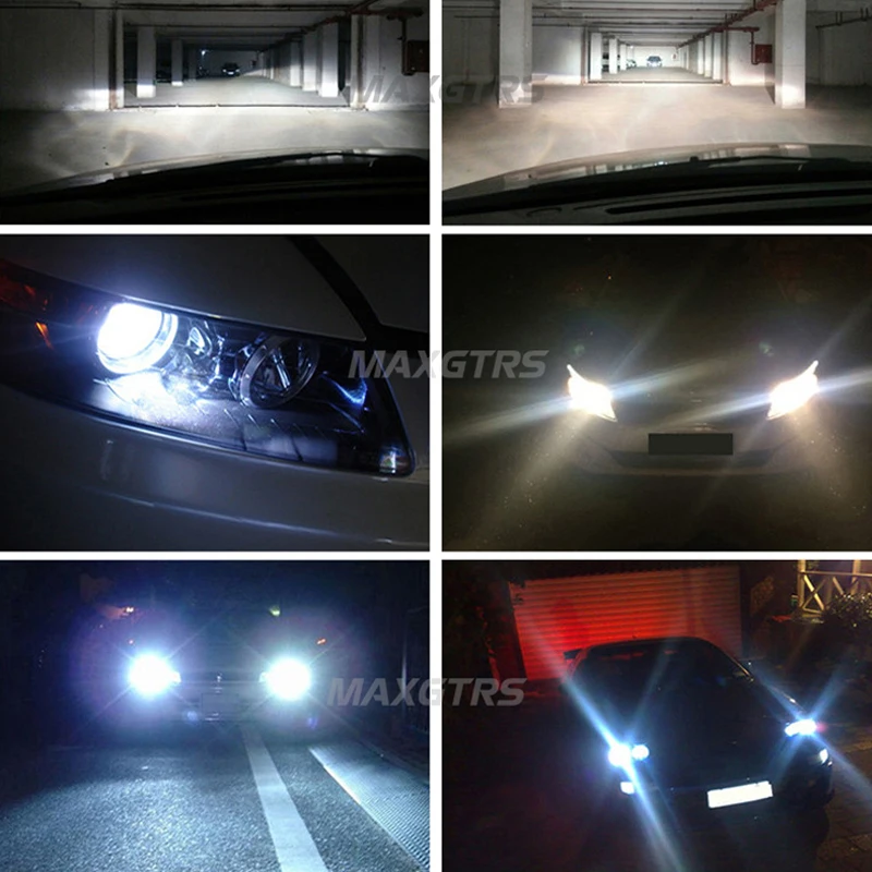 2x H15 6500K Автомобильная светодиодная фара COB CSP чип лампочки для Audi BMW Benz GLK260 Volkswagen