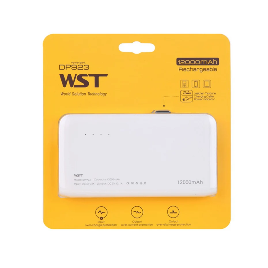WST 12000mAh Portable Mobile External Battery Phone Powerbank Battery Pack Power Bank For iPhone Samsung Phone Poverbank Charger (12)