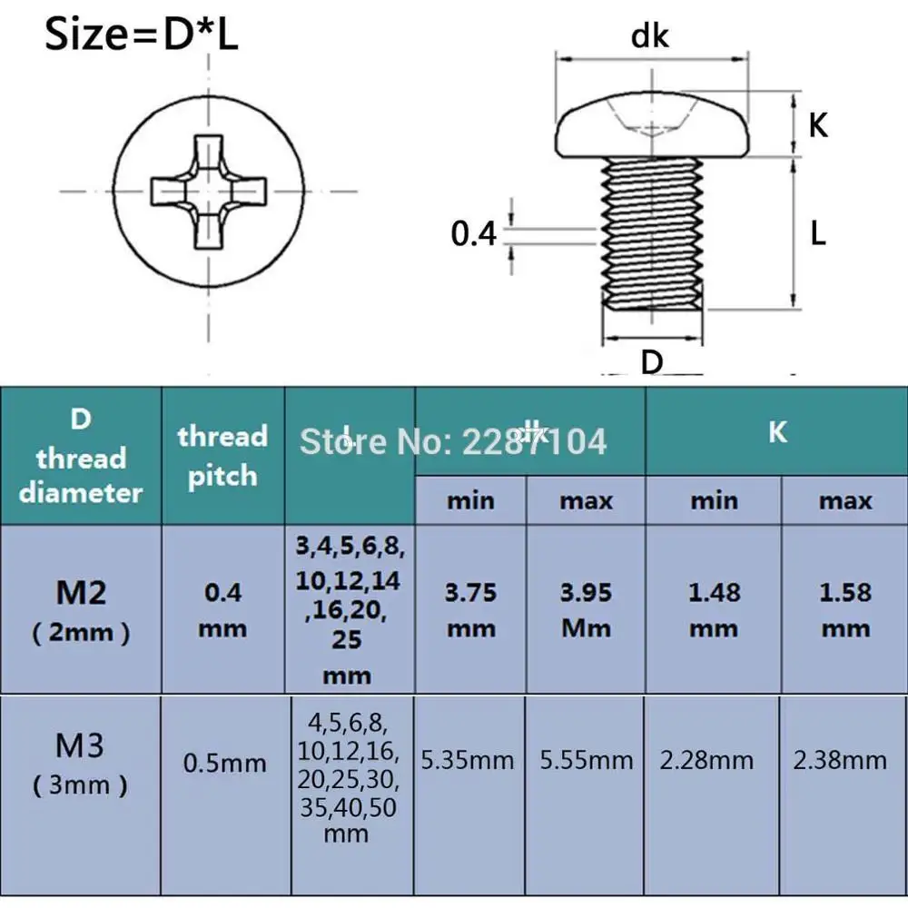 M4 x 40 inox posi pan head machine Vis 20 Pack