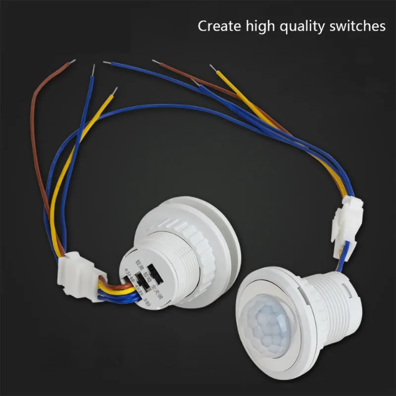

220V PIR Motion Sensor Switch ON / OFF IR Infrared Human body Indction Sensor light Control Detector Module For LED lamp