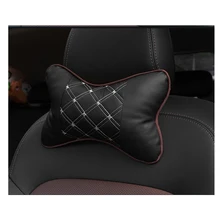 LOEN 1 PC Collo Dell’automobile Del Cuscino Poggiatesta Supporto del Sedile Cura del Collo Cervicale Dell’unità di elaborazione di protezione di Cura di Pelle Per BMW Toyata Honda LADA Hyundai