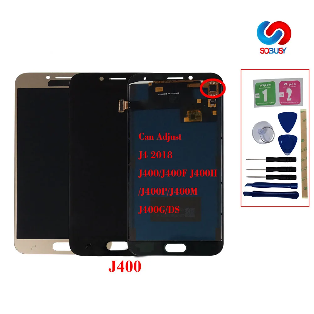 

Can adjust J4 Display Touch Screen Digitizer Assembly For Samsung Galaxy J4 2018 J400 j400F LCD Display J400F/DS Replacement