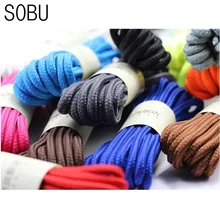 1 пара, 90 см, 120 см, 150 см, классические высококачественные однотонные классические закругленные шнурки из полиэстера, Ботинки martin, шнурки ярких цветов