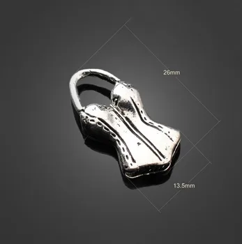 

100pcs New Antique Silver Pajamas Jewelry Charms Pendants -DIY Necklace Bracelet Metal Fashion Accessories 26 mm X 13.5 mm