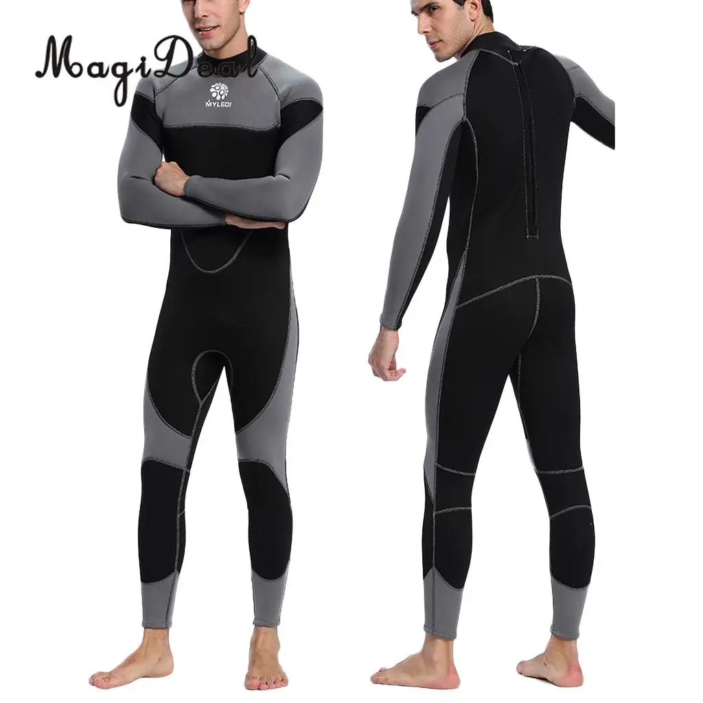 Anti UV 3mm Full Body Neoprene Scuba Snorkeling Dive Wetsuit Men Diving Suit Spearfishing Surf Swim Equip Swimwear S/M/L/XL
