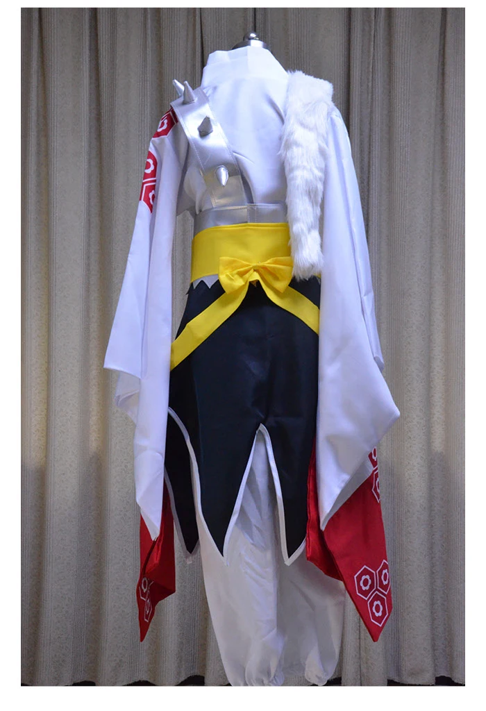 Японское аниме Inuyasha Sesshomaru косплей костюм маскарадный кимоно парик Стильные волосы полный комплект костюмы 1 м Серебристые парики