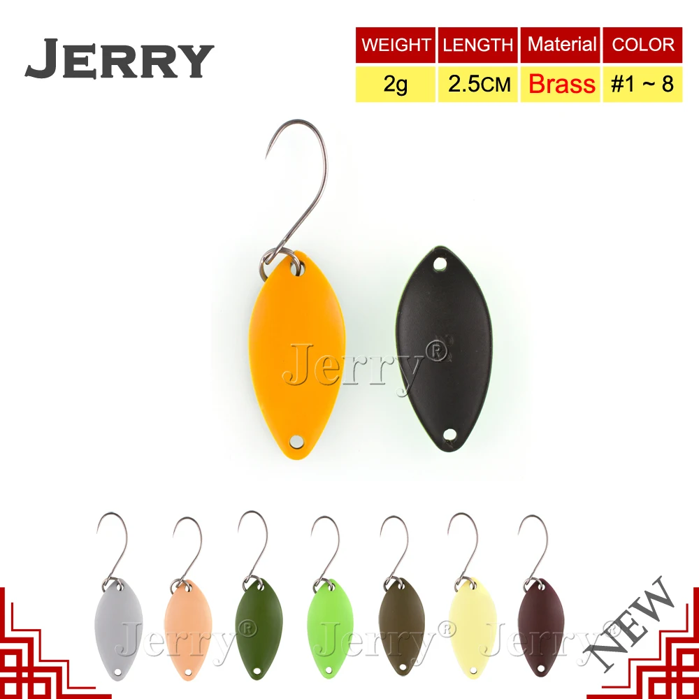 Jerry 2g mini trout spoons fishing lures high quality Japanese hard