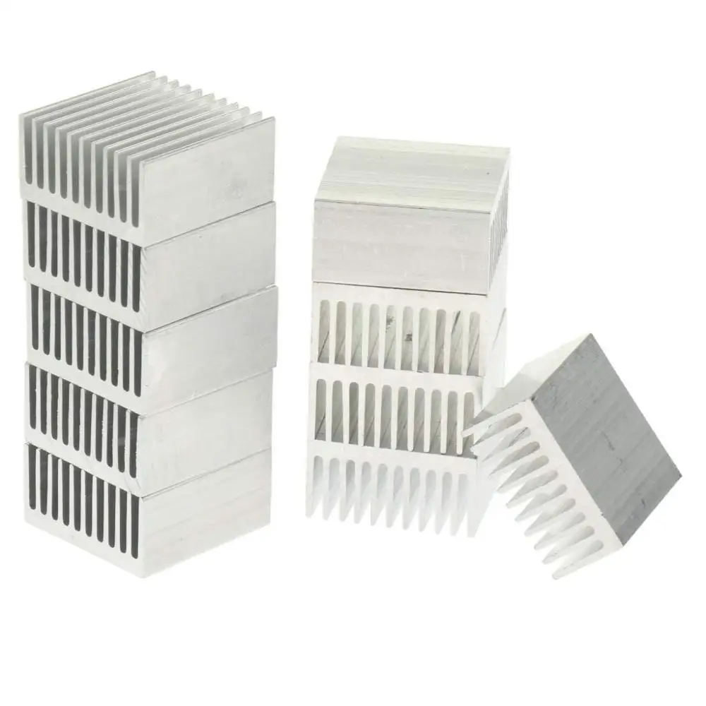 Younuon 40 mm Dissipador de Calor 40x40x20 mm Led Heatinks de Alumínio Cpu Gpu Cartão de Resfriamento do Dissipador de Calor 10 Peças - Imagem 5