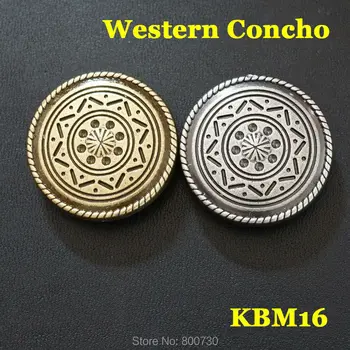 

(KBM16) 10pc 1-1/8''(2.9cm) Western Concho Leathercraft