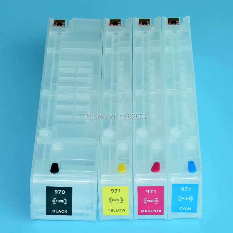 

200ml 120ml hp970 hp971 970 971 hp970xl hp971xl 970xl 971 Bulk Refill Ink Cartridge With ARC Chip For HP officejet x451 printer