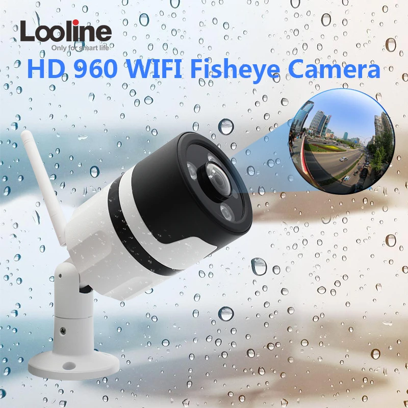 

IP Camera Wi-fi 360 Panoramic Security Camera Looline Outdoor Waterproof Infrared Night Vision Fisheye CCTV Surveillance Camera