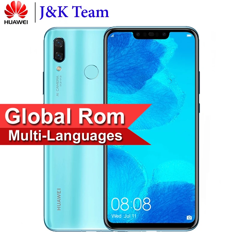 Smartphone Huawei Nova 3 6GB 128GB Mobile Phone Face