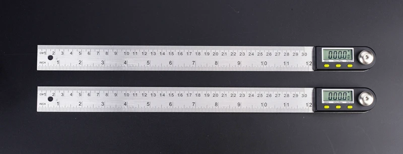  300mm IP54 Stainless Steel Digital Protractor Inclinometer Goniometer Angle Ruler 12