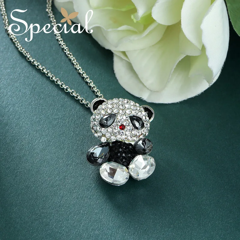 

Special Fashion Panda Maxi Necklace Lovely AAA Zirconia Necklaces & Pendants Cute Animal Jewelry Gifts for Women S1748N