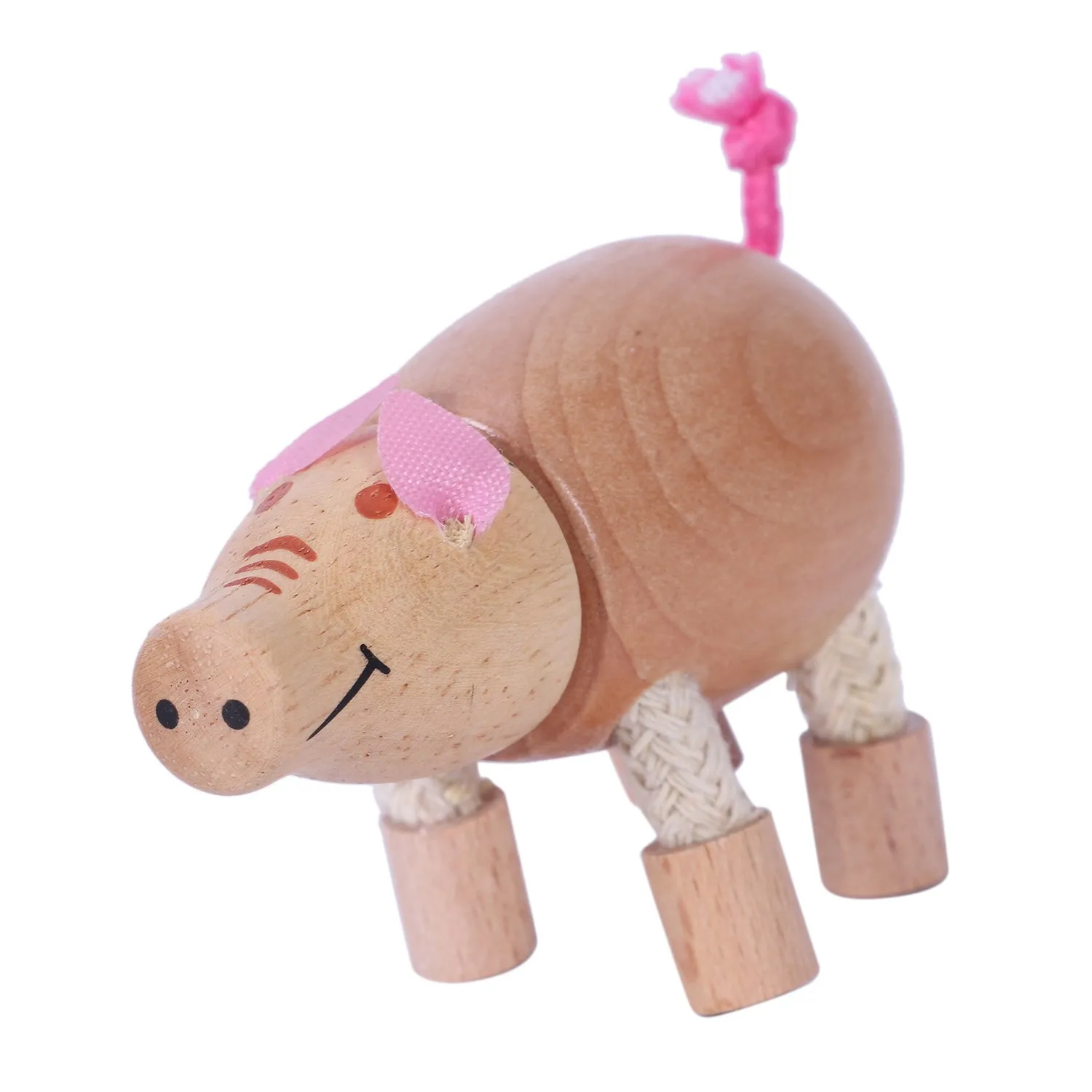3D деревянные милые животные строительные блоки декоративная кукла маленькая модель животного Детская обучающая игрушка статуя животного P