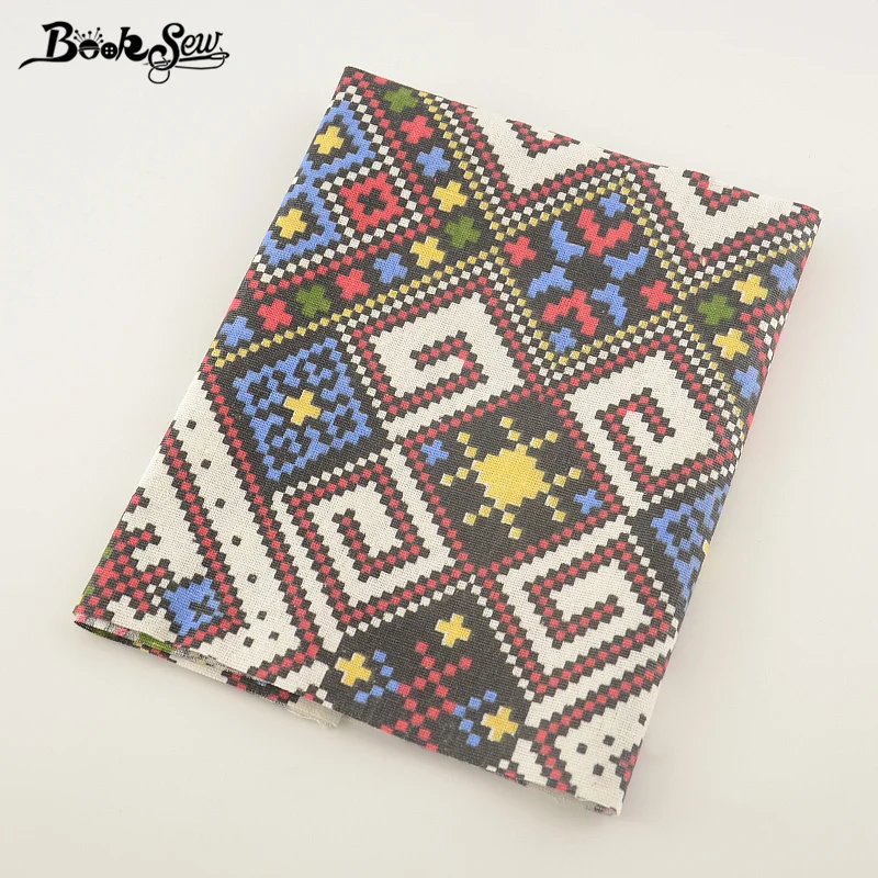 Booksew Cotton Linen Fabric Bohemia National Style Sewing Material Tissu Tablecloth Pillow Bag Curtain Cushion TableCloth Zakka | Дом и сад