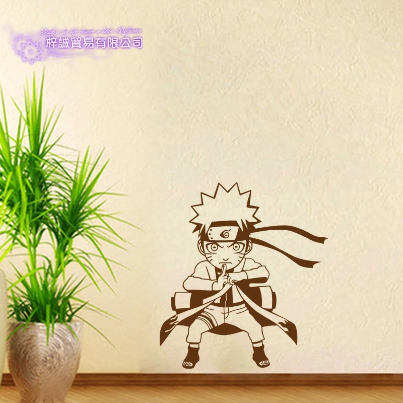 DCTAL Naruto Japanese Cartoon Car Sticker Uzumaki Naruto Decal Posters Vinyl Wall Decals Pegatina Decor Mural Sticker