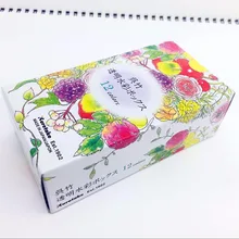 Kuretake водный Набор цветных кисточек с красками прозрачный 12 цветов Япония