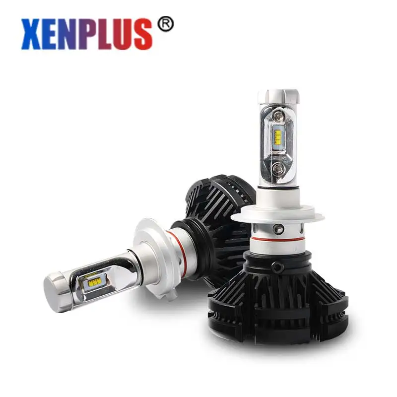 Xenplus Автомобильные фары LED H4 H7 H11 9004 9007 880 H8 H9 X3 ZES чип 9600lm 12V лампы освещения 3000 K/6500